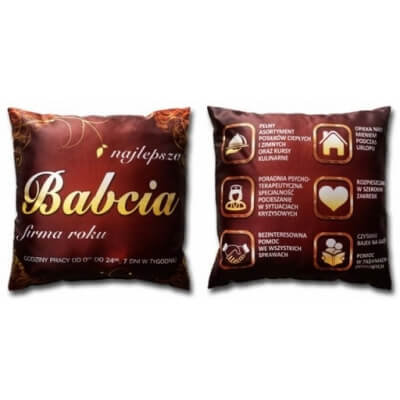 Poduszka Dzień Babci - Babcia firma roku